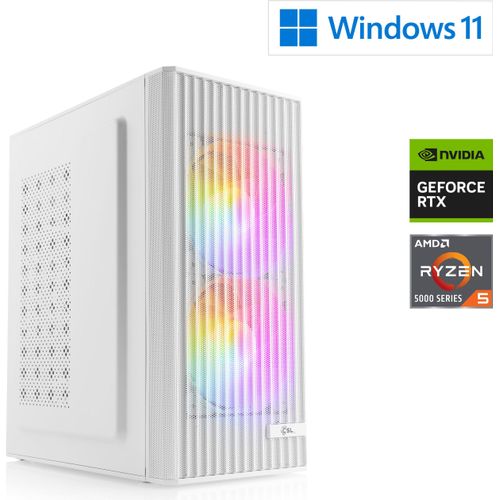 Gaming PC M13370H / AMD Ryzen 5 5500, 6x 3600 MHz / NVIDIA RTX3050 / 16 Go DDR4 RAM / M.2 SSD 500 GB - Windows 11 Home