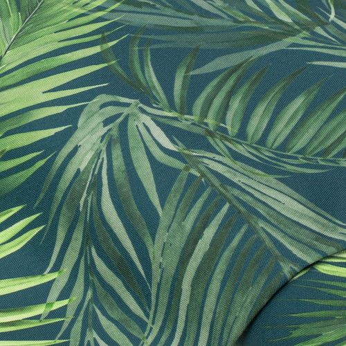 Beschichteter Canvas "Palmblätter", dunkelgrün-color