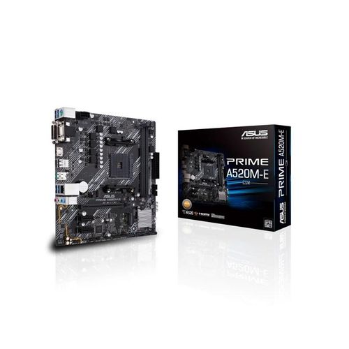 ASUS PRIME A520M-E/CSM Mainboard - AMD A520 - AMD AM4 socket - DDR4 RAM - Micro-ATX