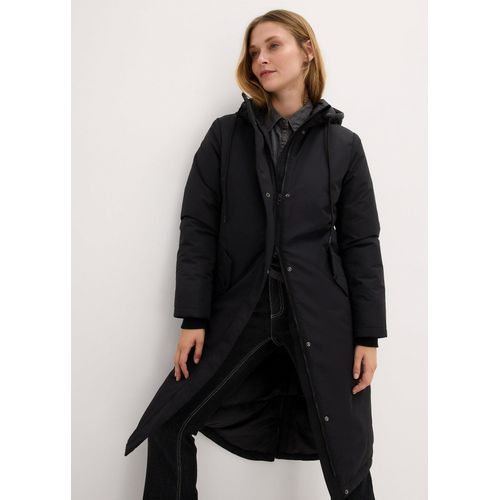 bonprix Wintermantel mit Innensteppung, schwarz, Gr.50, Langer Wintermantel mit Innensteppung