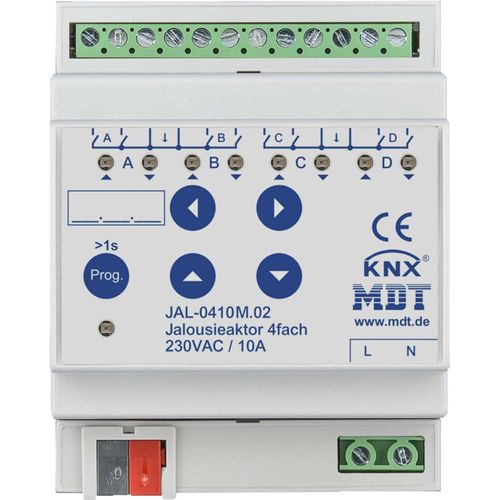 MDT KNX Jalousieaktor 4fach mit aut. Fahrzeitmessung REG