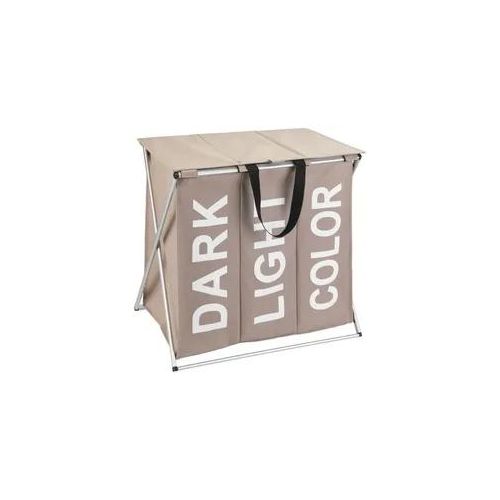 Wäschesammler Mod. Trio Top Taupe, Fassungsvermögen: 118 Liter