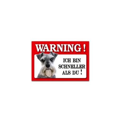 HTI-line Blechschild Wachhund Schnauzer