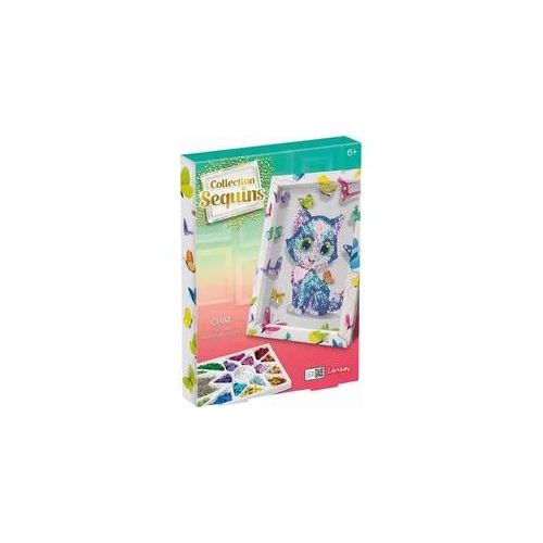 Paillettenkunst Katze