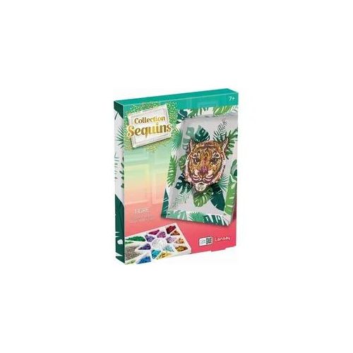 Paillettenkunst Tiger