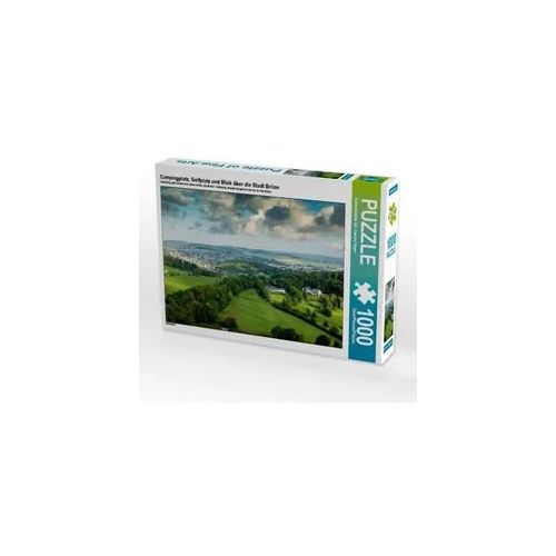 Campingplatz, Golfplatz und Blick über die Stadt Brilon (Puzzle)