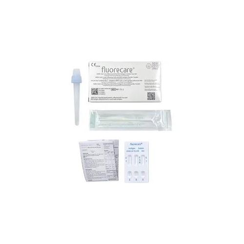 Corona-Laientest, Selbsttest für Zuhause fluorecare® CBTL-00215-1/K SARS-CoV-2, Influenza A/B & RSV Combo-Schnelltest 1 St. SARS-CoV-2