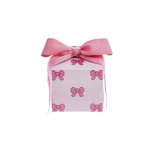 Geschenkpapier Pixel Schleifen, Rosa