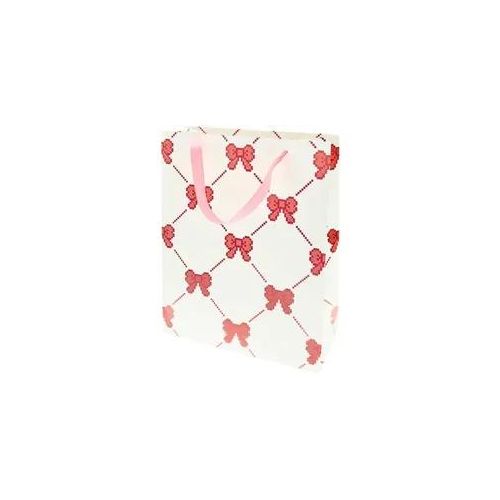 Geschenktüte Pixel Schleifen, Creme, L