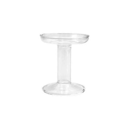 Glas Kerzenhalter, 8,5x8,5x10cm, für Kerzen Ø 7cm