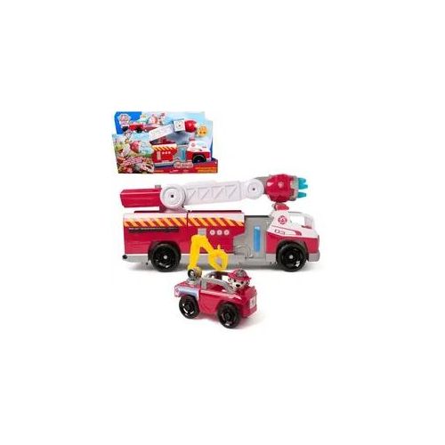 PAW Patrol Fire Rescue - Marshalls Deluxe Feuerwehr-Truck, 50 cm lang, mit Marshall Hundefigur