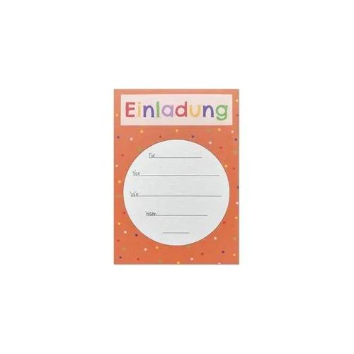 KEITCARDS Einladungskarte Orange, Karte für Einladung, Geburtstag, 1 Stück