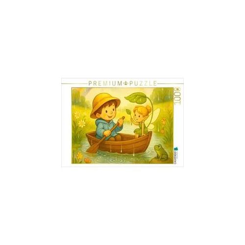 CALVENDO Puzzle Bootsfahrt durch Regenpfützen 1000 Teile Lege-Größe 64x48cm Foto-Puzzle für glückliche Stunden