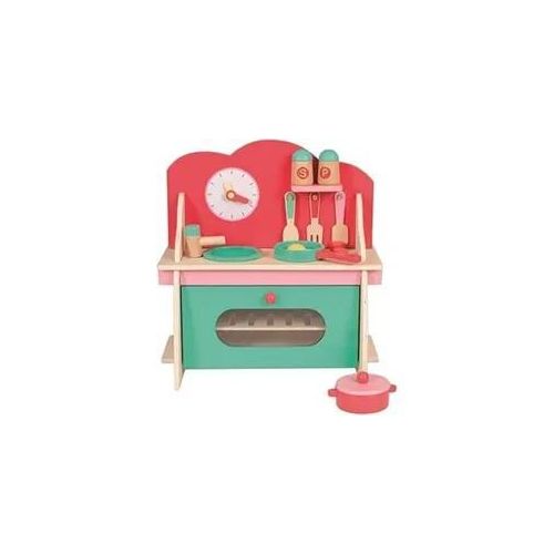 Spielzeugherd SMALL COOKER 10-teilig aus Holz