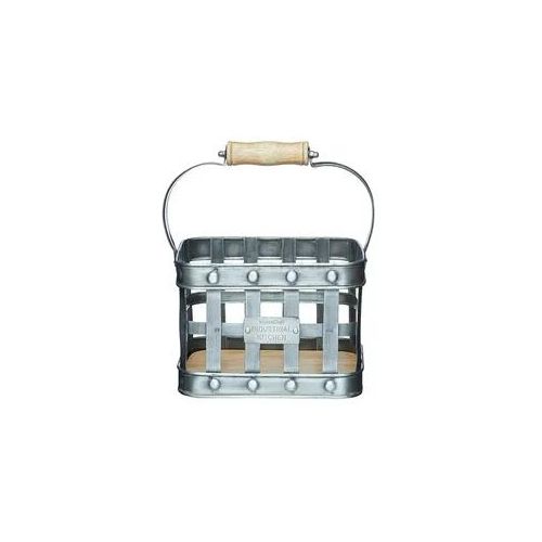 Neuetischkultur Metallkorb mit Henkel Industrial Kitchen