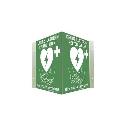 MEDX5 AED-Z-WISCHI AED-Schild Außenbereich, Innenbereich PVC