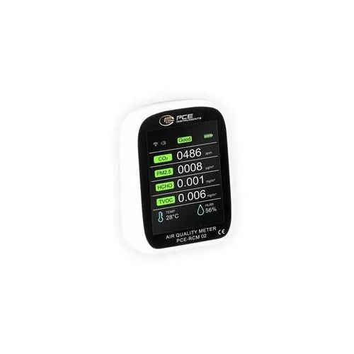 PCE Instruments Feinstaub-Messgerät PCE-RCM 02 Luftfeuchtigkeit, Temperatur, Feinstaub, Luftpartikel mit Temperaturmessfunktion