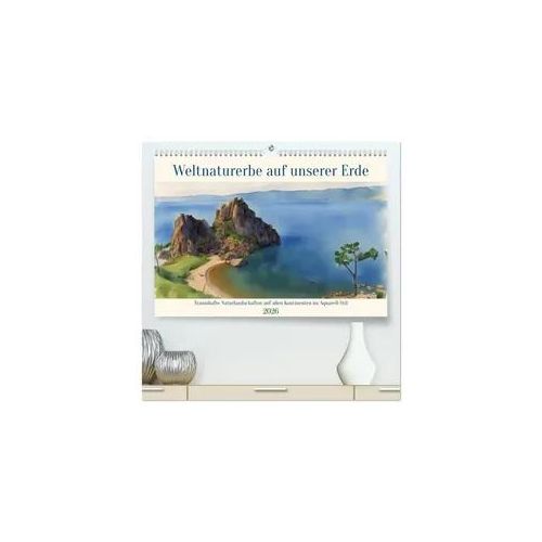 Weltnaturerbe unserer Erde (hochwertiger Premium Wandkalender 2026 DIN A2 quer), Kunstdruck in Hochglanz