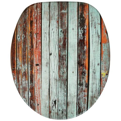 WC-Sitz SANILO "Antik", holzfarben, B:37,7cm L:47cm, MDF - Mitteldichte Holzfaserplatte, WC-Sitze