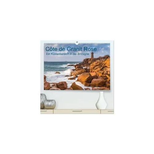 Côte de Granit Rose - Ein Küstenbereich in der Bretagne (hochwertiger Premium Wandkalender 2026 DIN A2 quer), Kunstdruck in Hochglanz