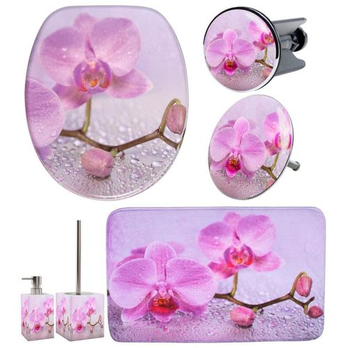 Badaccessoire-Set SANILO "Blooming", rosa, Badaccessoires-Sets, Badaccessoire-Set