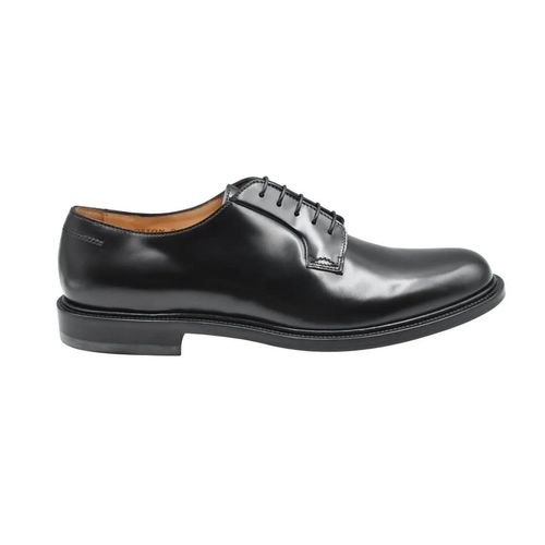 Polished Black Low-Cut Lace-Up Shoes - Gr. 9 - in Grau