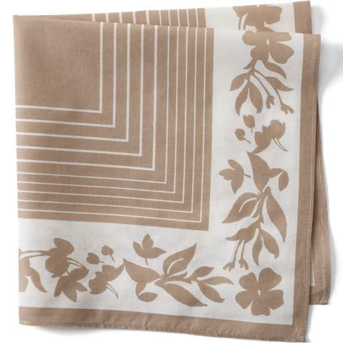 Baumwoll-Halstuch, Damen,  Weiß, Baumwolle, by Lands' End