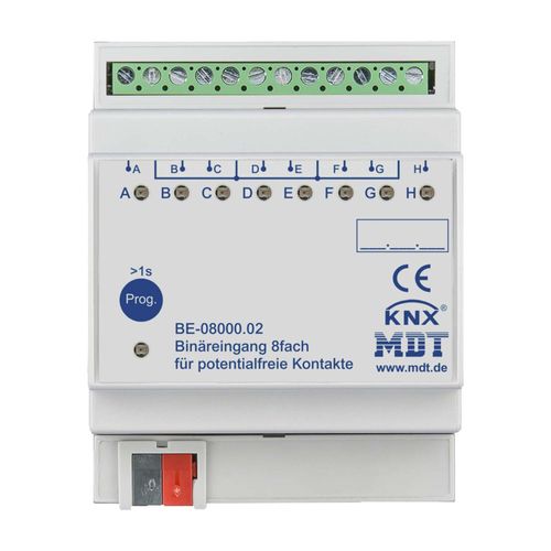 MDT technologies Binäreingang 8-fach 4TE REG, potentialfrei BE-08000.02)