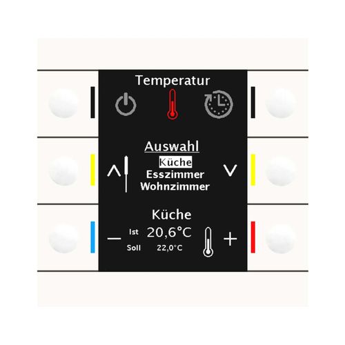 MDT technologies Bedienzentrale Smart 86 Farbdisplay rws/glän BE-BZS86.01)