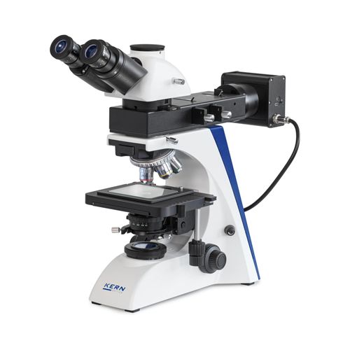 Kern Metallurgisches Mikroskop OKO 178, Trino., Inf Pl SemA, 5/10/20/50×, 5W LED ; KERN & Sohn)