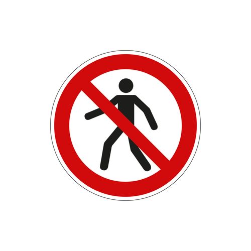 Eichner Verbotsschild Für Fußgänger verboten 20 cm PVC (9225-10090-020)