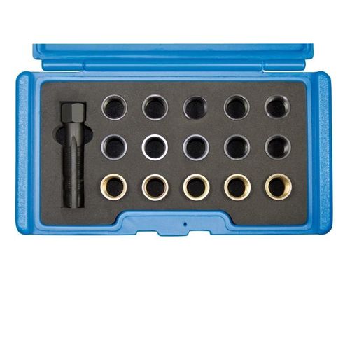 SWSTAHL Zündkerzen-Gewindereparaturwerkzeugsatz, 17-tlg. 10610L Gewindeschneidwerkzeugsatz, Zündkerze