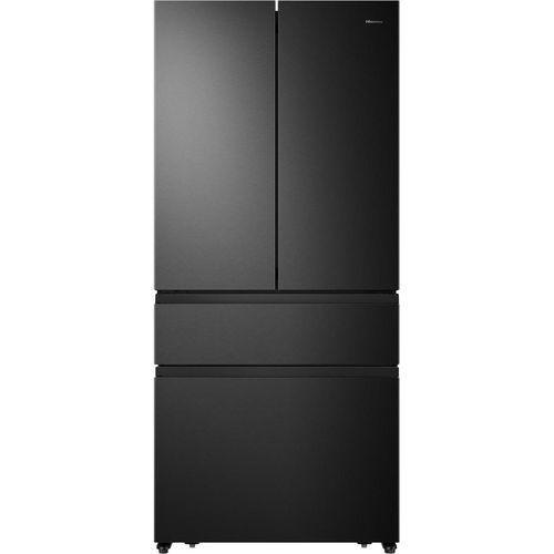 Hisense RF540N4SBF2 French Door Kühl-Gefrierkombination - 480L Fassungsvermögen - Total No Frost - Multi Air Flow - Super Cool - Holiday Modus - Türalarm - Versteckter Griff - Metal Glide Schublade