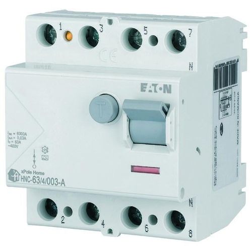 6kA Typ A Differenzialschutzschalter HNC-63/4/003-A