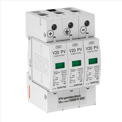 OBO SurgeController V20, dreipolig, Photovoltaik, 1000V DC, 1 Stk.