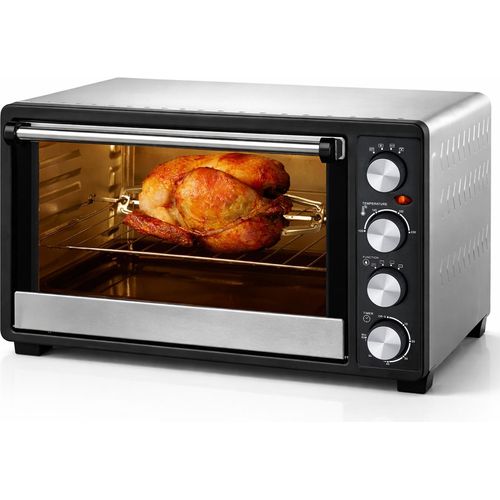 Syntrox Germany Minibackofen 45L 2000W mit Umluft und Drehspieß