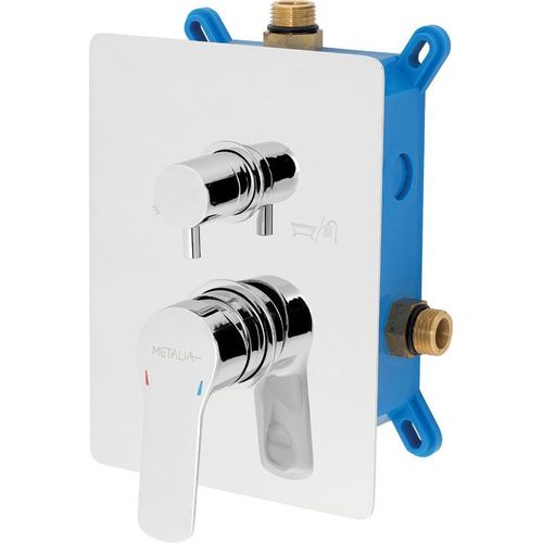 Armatur mit Unterputzdose Novaservis Metalia 54 CONCEALED 2 OUTLETS CHROME BOX54051R,