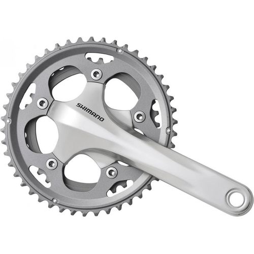 SHIMANO Kurbelgarnitur FC-CX50 - 10-fach, 170 mm, 46-36 Zähne, 36 Zähne, Silb....