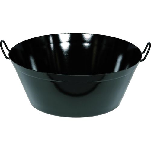 RIESS 0375-022 Schmalzpfanne tief 45 cm, H 18,9 cm, Emaille, schwarz