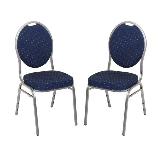 Stuhl Bankett, blau, 2er Set