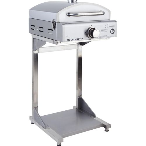 Allgrill MULTI-KULTI Gasgrill mit Steakzone-Keramikbrenner + Unterbau Fuß Ständer