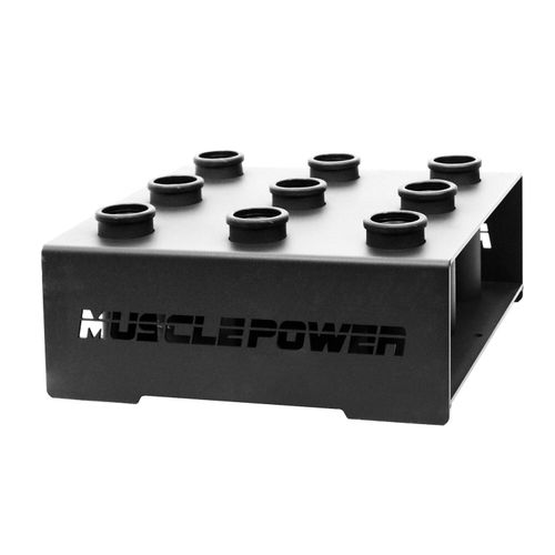 Muskelkraft-Standard für 9 Olympia-Langhanteln – Schwarz