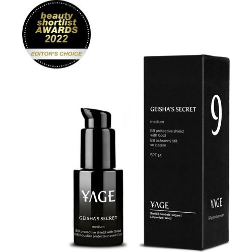 Yage BB-Creme Geisha's Secret mit Gold und SPF 15+ gegen Pigmentierung, Farbton Medium, 30 ml