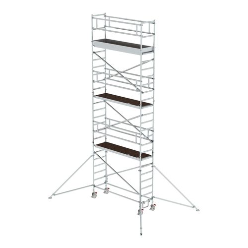 MUNK Alu-Rollgerüst mit Ausleger Plattformen im 2m-Abstand Plattform-Höhe 6,45 m Länge 2,45 m (155646)