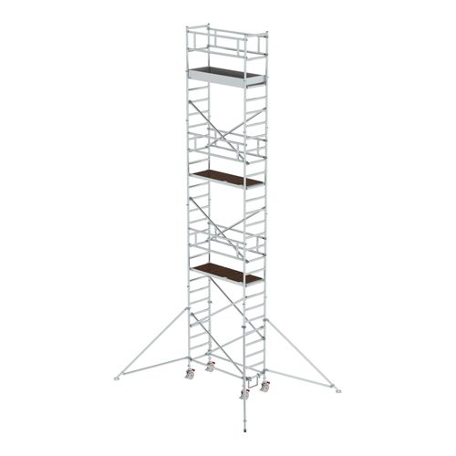 MUNK Alu-Rollgerüst mit Ausleger Plattformen im 2m-Abstand Plattform-Höhe 7,45 m Länge 1,80 m (154746)