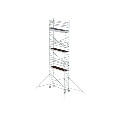 MUNK Alu-Rollgerüst mit Ausleger Plattformen im 2m-Abstand Plattform-Höhe 7,45 m Länge 2,45 m (155746)