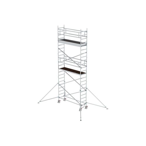 MUNK Alu-Rollgerüst mit Ausleger Plattformen im 2m-Abstand Plattform-Höhe 5,45 m Länge 2,45 m (155546)