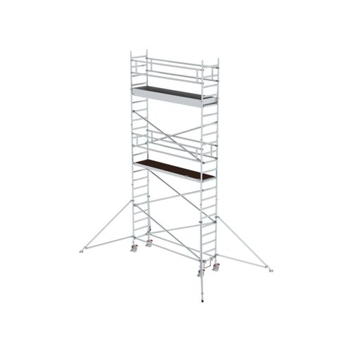 MUNK Alu-Rollgerüst mit Ausleger Plattformen im 2m-Abstand Plattform-Höhe 5,45 m Länge 3,00 m (156546)