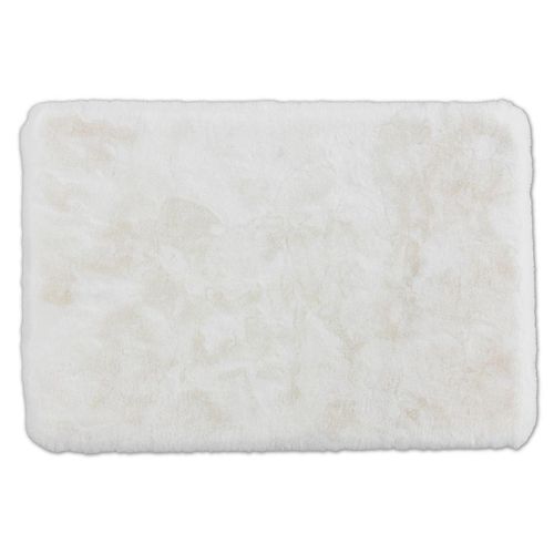 Schöner Wohnen Badteppich Bali, Weiß, Textil, rechteckig, 40x60 cm, für Fußbodenheizung geeignet, rutschfest, Badtextilien, Badematten