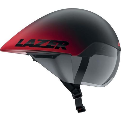 LAZER Helm Volante KinetiCore Triathlon/Zeitfahren Matte Black Red (M) 55-59 cm